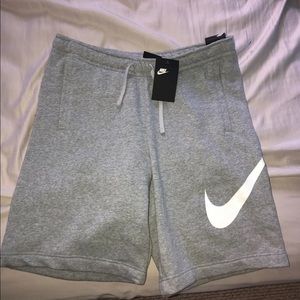 Nike grey sweatshorts new with tags